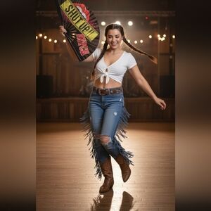 Popping Line Dance Fan 💃